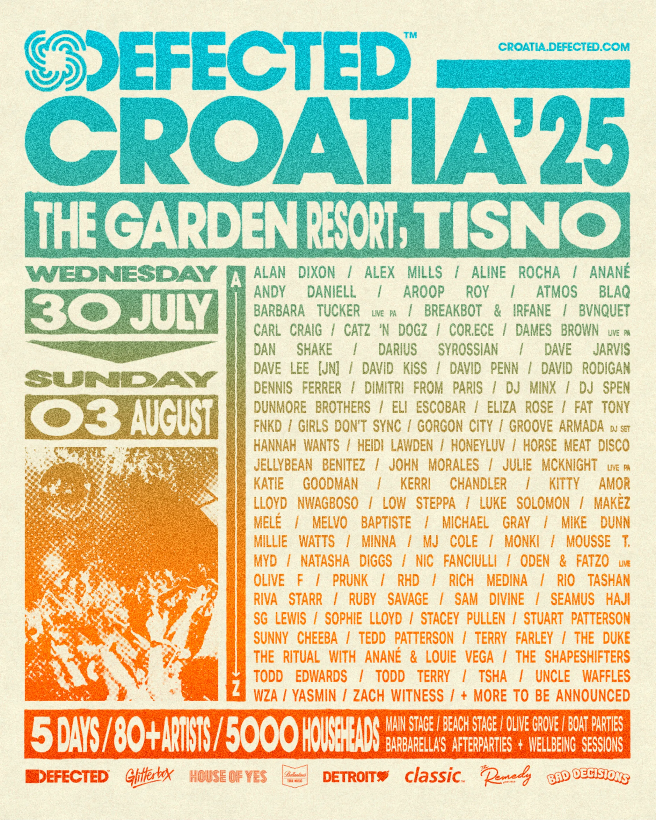 Defected Croatia announces its 2025 lineup